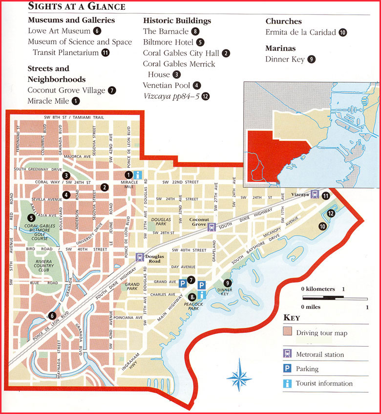 miami coral gables map